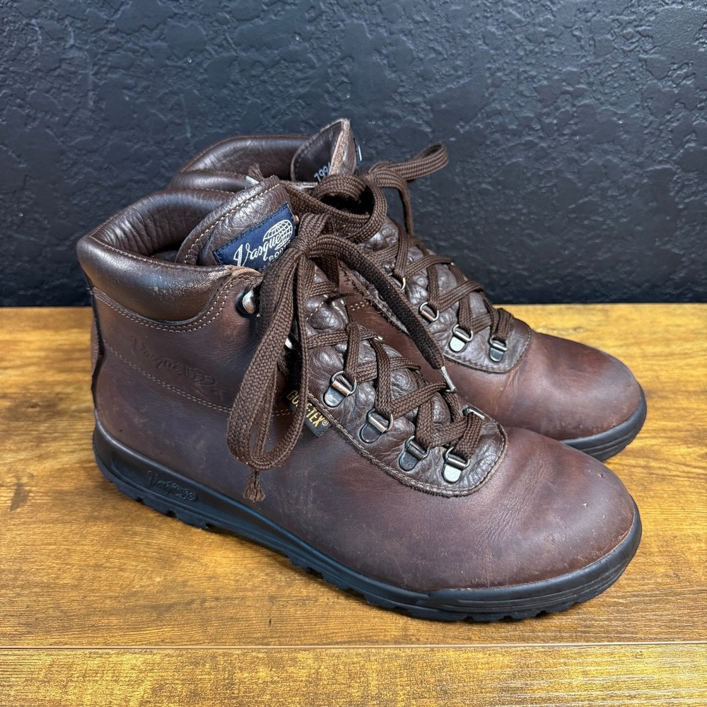 Vasque Sundowner 7994 Brown Cowhide Leather Gore-Tex Hiking Boots Mens 10 M
